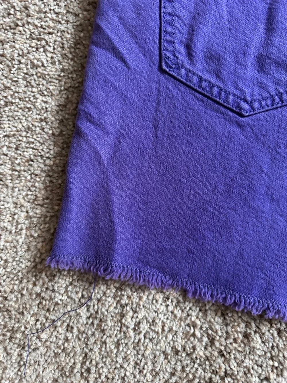 NWT Anthropologie Pilcro High Rise Purple Jean Shorts Women’s Sz 32 Summer Denim - Picture 10 of 16